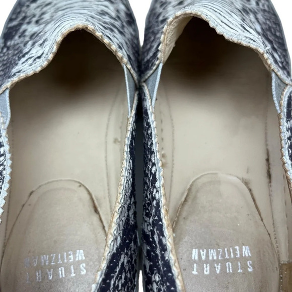 Stuart Weitzman Nuggets Snake Print Slip-On Size 9 - Picture 9 of 15